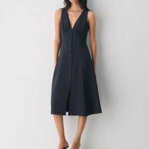 NWT Aritzia PAGODA Dress - Crepette - Dark Night Navy 10